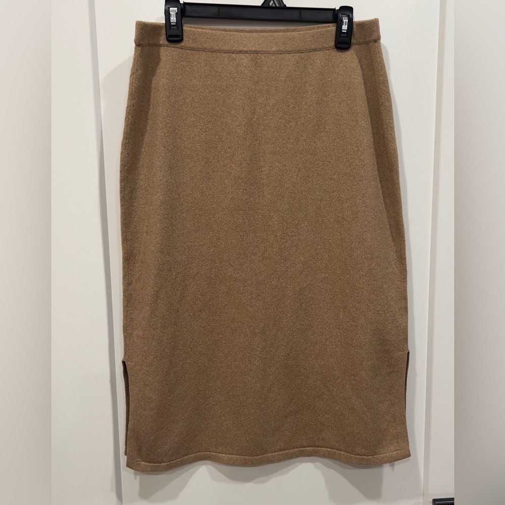 Vince Camuto Tan Sweater Pencil Skirt